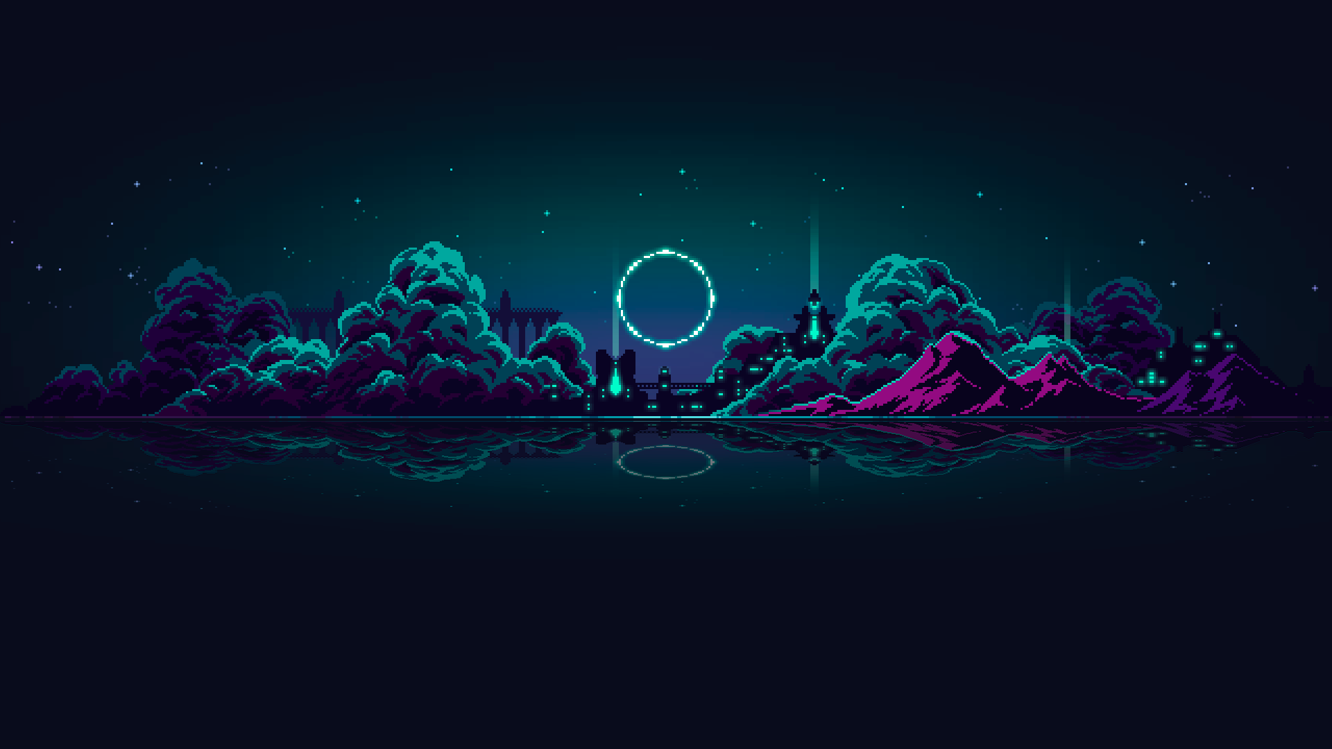 Jade Order - Area 01 Background pixel art