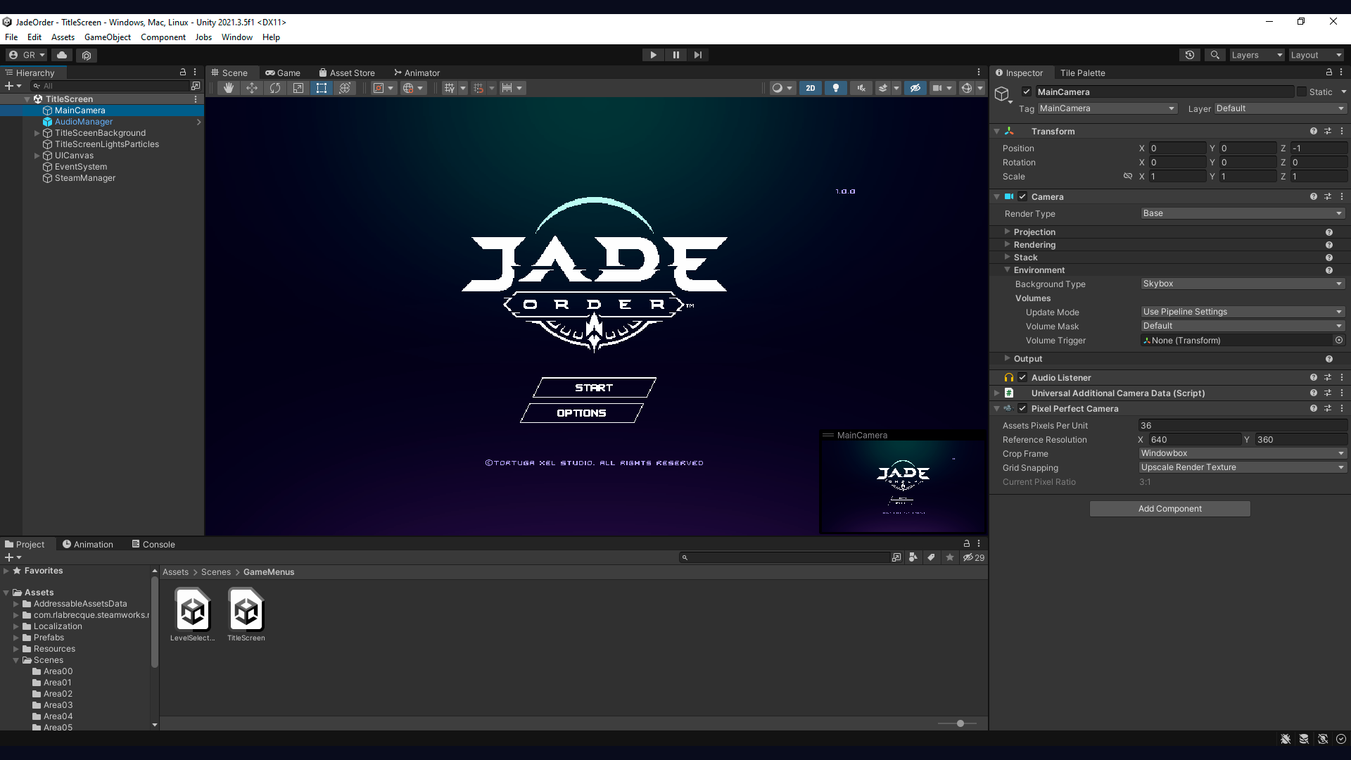 Jade Order - Unity Editor