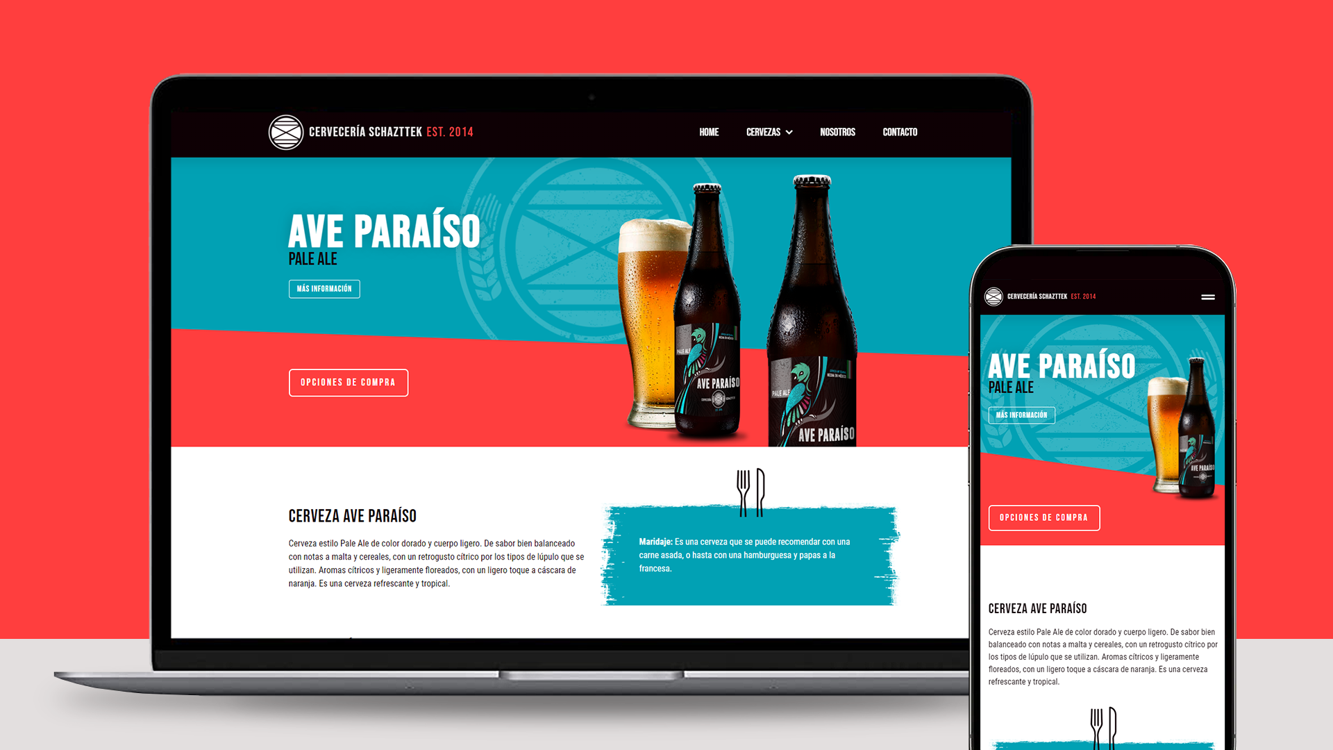 Cerveza Schazttek Website